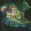 Fantasy House In Woods Diamond Painting