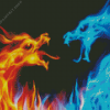 Fire Ice Dragon Diamond Painting