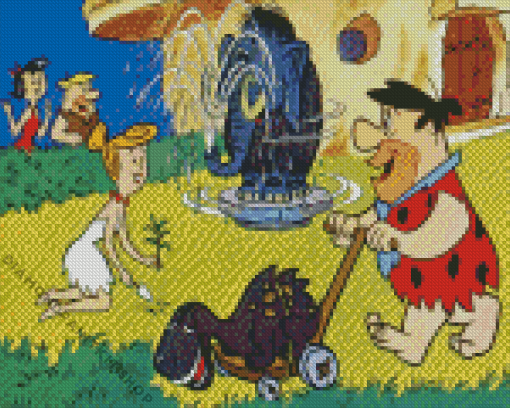 Flintstones And Jetsons Diamond Painting