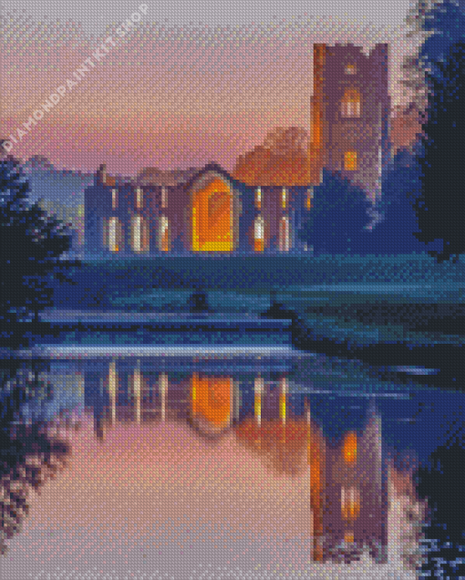 Fountains Abbey Art Diamond Painting