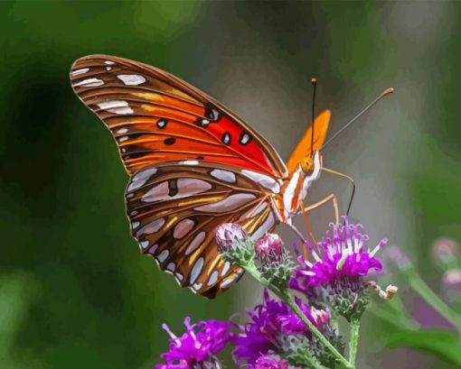 Fritillary Butterfly Diamond Painting