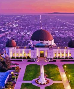 Griffith Observatory Los Angeles Diamond Painting