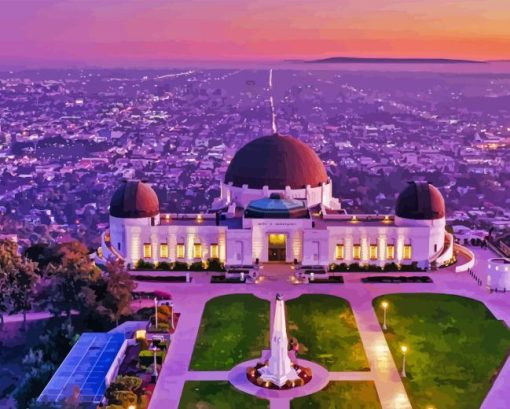 Griffith Observatory Los Angeles Diamond Painting