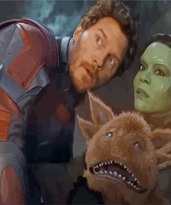 Guardians Galaxy Characters Diamond Painting