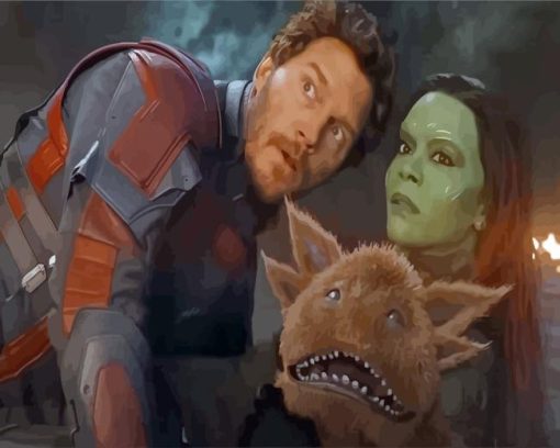 Guardians Galaxy Characters Diamond Painting