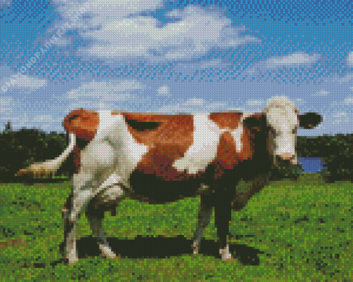 Guernsey Cow Diamond Painting