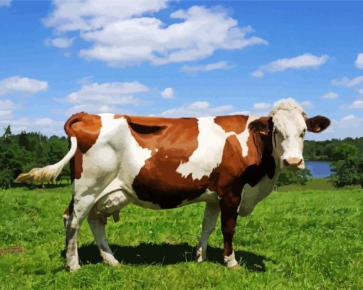 Guernsey Cow Diamond Painting