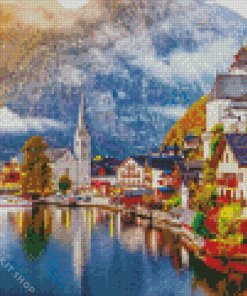 Hallstatt Lake Austria Diamond Painting