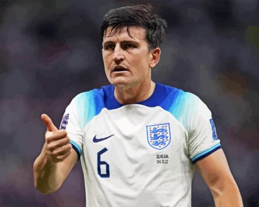 Harry Maguire Player Diamond Painting