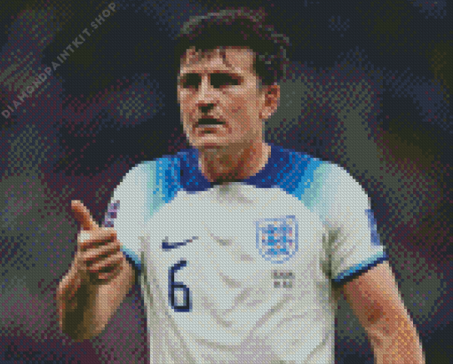 Harry Maguire Player Diamond Painting