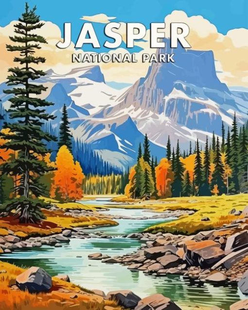 Jasper Park Poster Diamond Painting