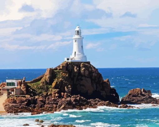 Jersey Lighthouse Diamond Painting