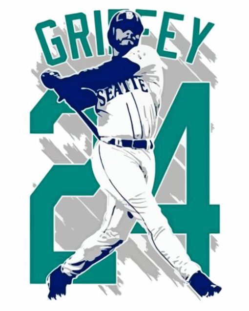 Ken Griffey Jr Poster Diamond Painting