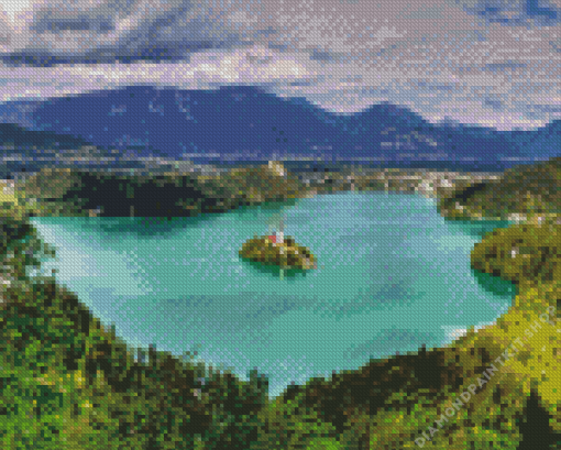 Lake Bled In Slovenia Diamond Painting