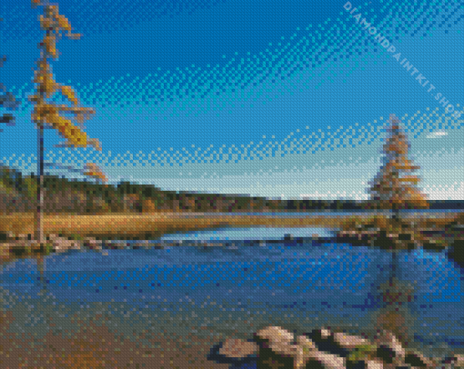 Lake Itasca In Minnesota Diamond Painting