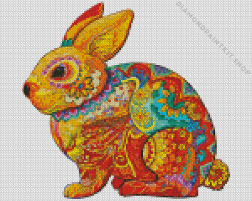 Mandala Rabbits Diamond Painting