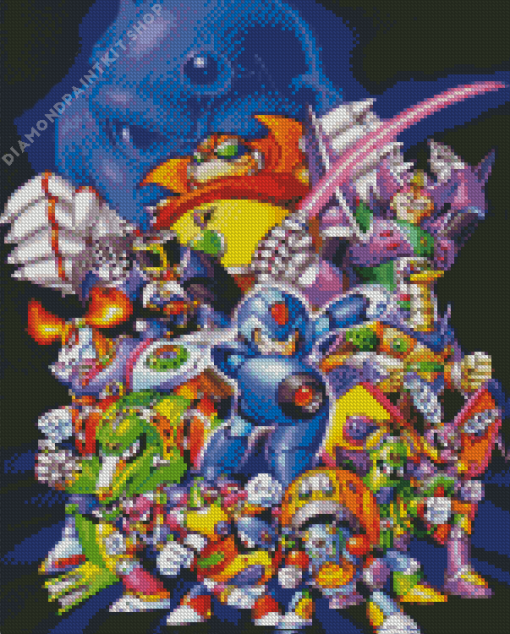 Mega Man X Diamond Painting