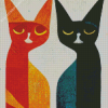 Mid Century Cats Diamond Painting