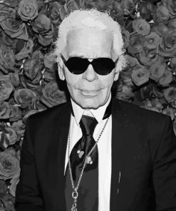 Monochrome Karl Lagerfeld Diamond Painting