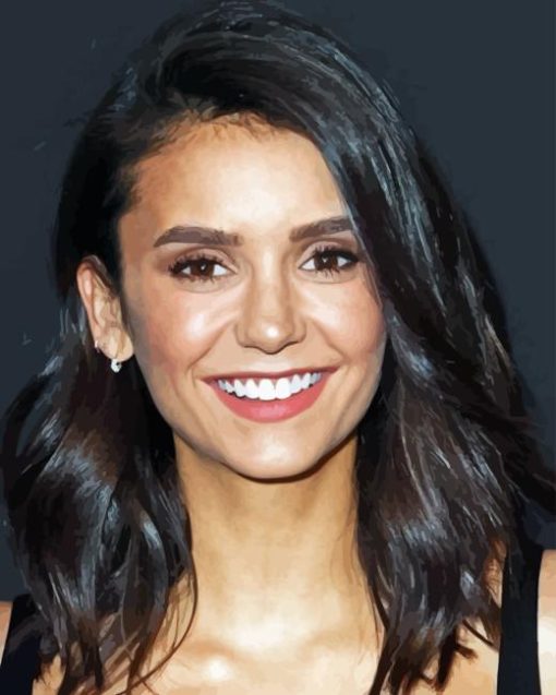 Nina Dobrev Actress Diamond Painting