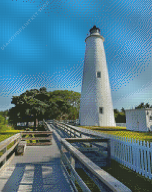 Ocracoke Lighthouse NC Diamond Painting