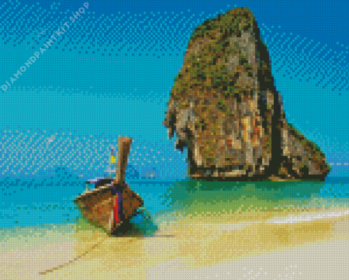 Phra Nang Cave Beach Diamond Painting