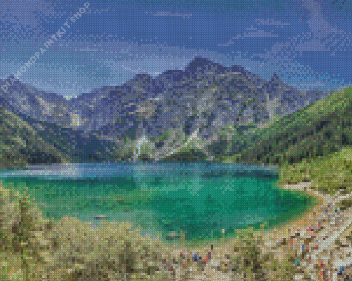 Poland Morskie Lake Diamond Painting