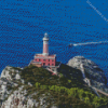 Punta Carena Lighthouse Italy Diamond Painting