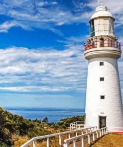 Queenscliff White Lighthouse Australia Diamond Painting