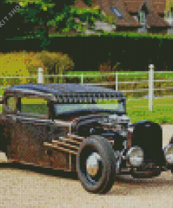 Rat Rod Car Diamond Painting