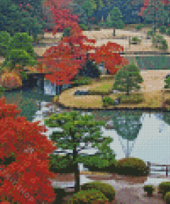 Rikugien Garden In Tokyo Diamond Painting