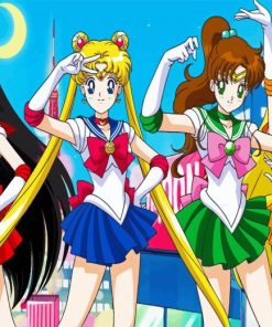 Sailor Scouts Sailor Moon Diamond Painting
