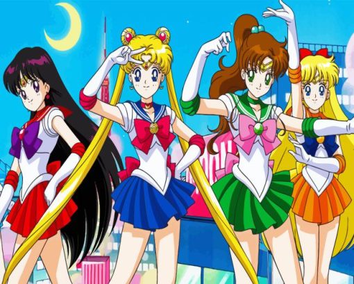 Sailor Scouts Sailor Moon Diamond Painting