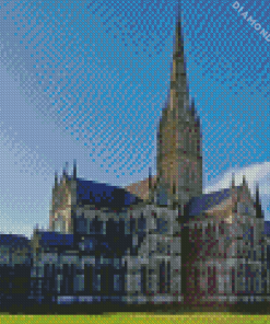 Salisbury Cathedral England Diamond Painting