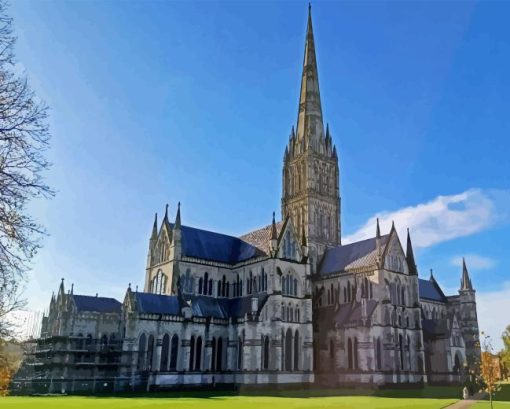 Salisbury Cathedral England Diamond Painting