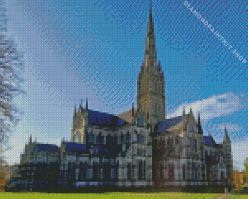 Salisbury Cathedral England Diamond Painting