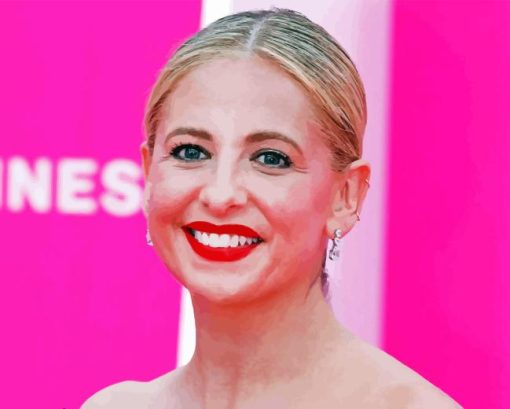 Sarah Michelle Gellar Smiling Diamond Painting