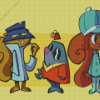 Secret Squirrel Characters Diamond Painting