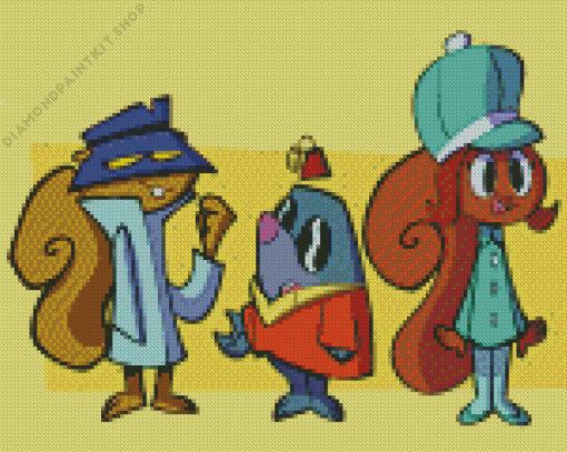 Secret Squirrel Characters Diamond Painting