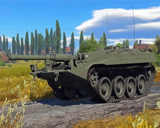 Stridsvagn 103 Tank Diamond Painting