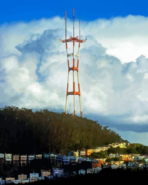 Sutro Tower Diamond Painting