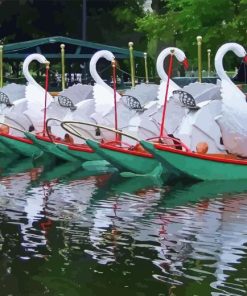 Swan Boats Diamond Painting