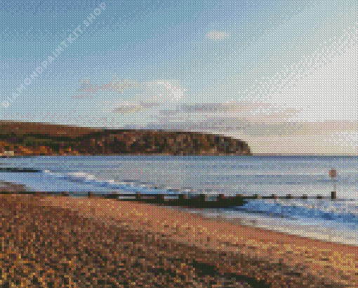 Swanage Bay In England Diamond Painting