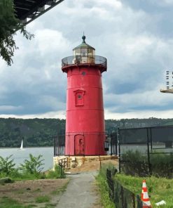 The Little Red Lighthouse Diamond Painting