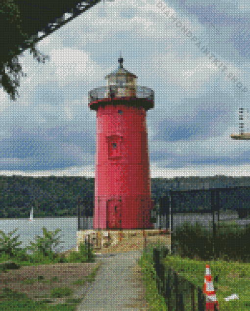 The Little Red Lighthouse Diamond Painting