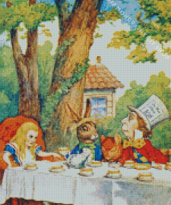 The Mad Hatter Tea Party Diamond Painting