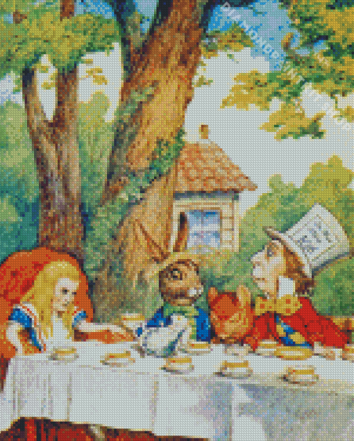 The Mad Hatter Tea Party Diamond Painting