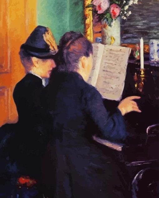 The Piano Lesson Caillebotte Diamond Painting