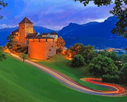 Vaduz Castle Diamond Painting