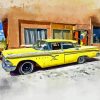 Vintage Yellow Edsel Diamond Painting